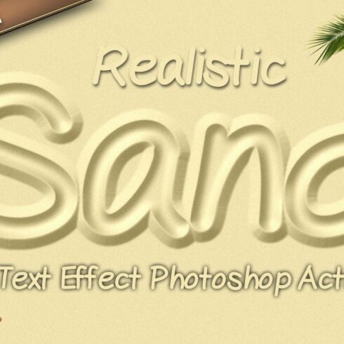 Sand Text Effect Photoshop Actioncover image.