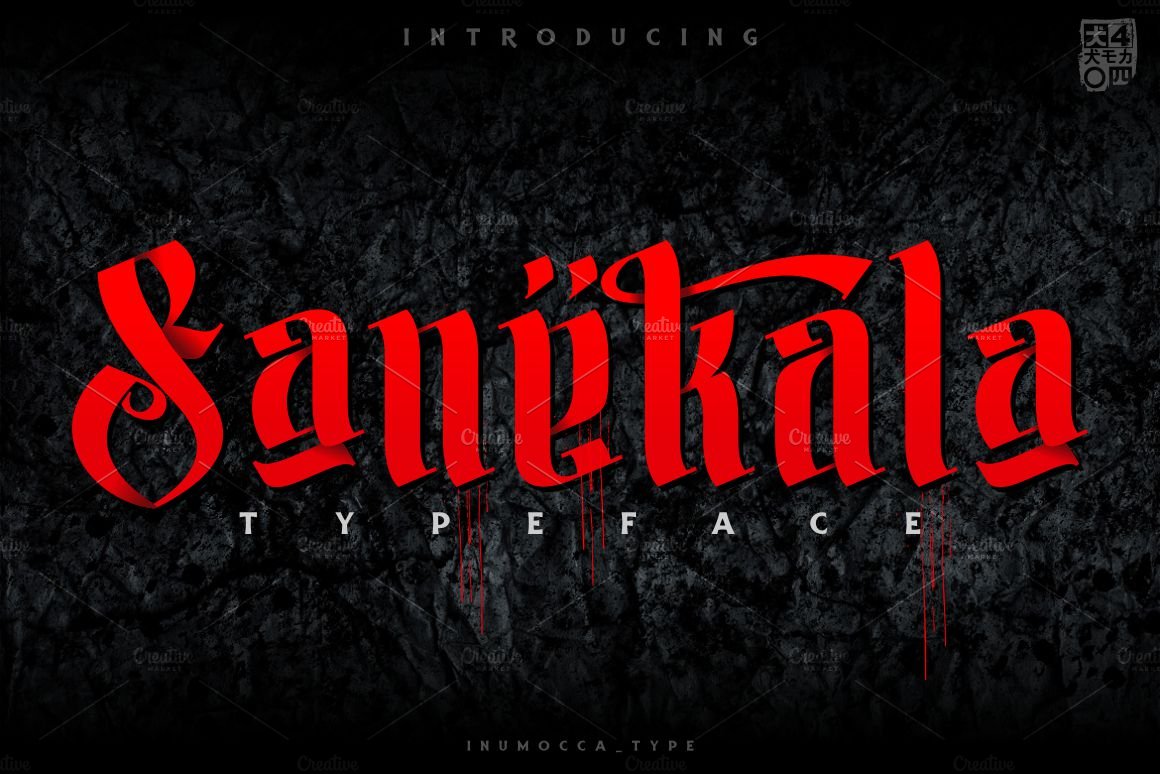 Sanekala Typeface cover image.