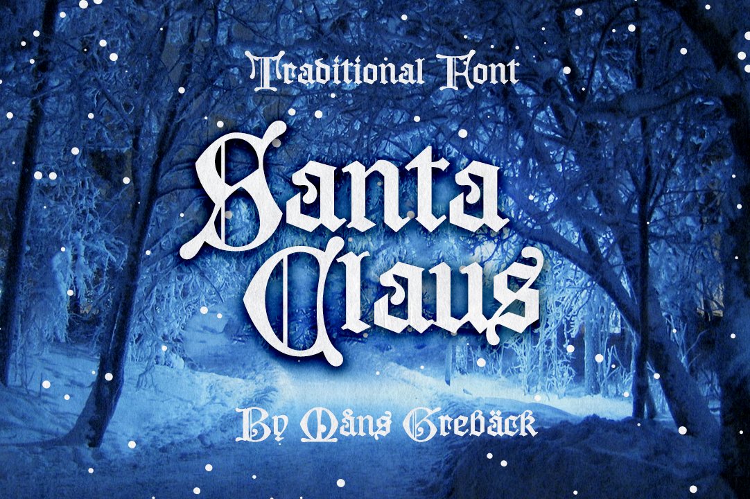 Santa Claus - Christmas Font cover image.