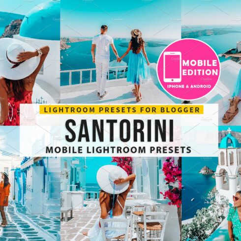 Santorini Lightroom Mobile Presetscover image.