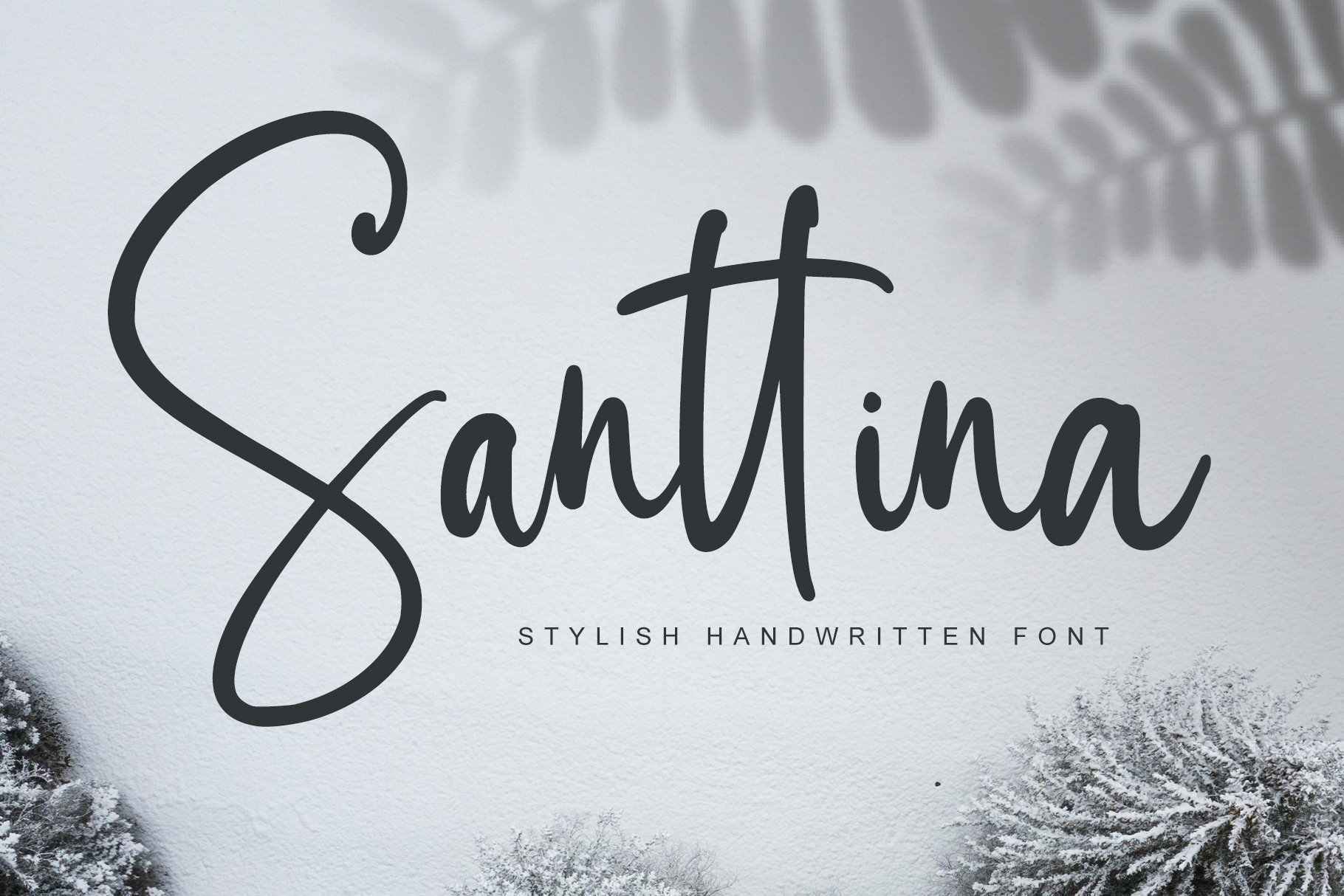 Santtina - Stylish handwritten font cover image.