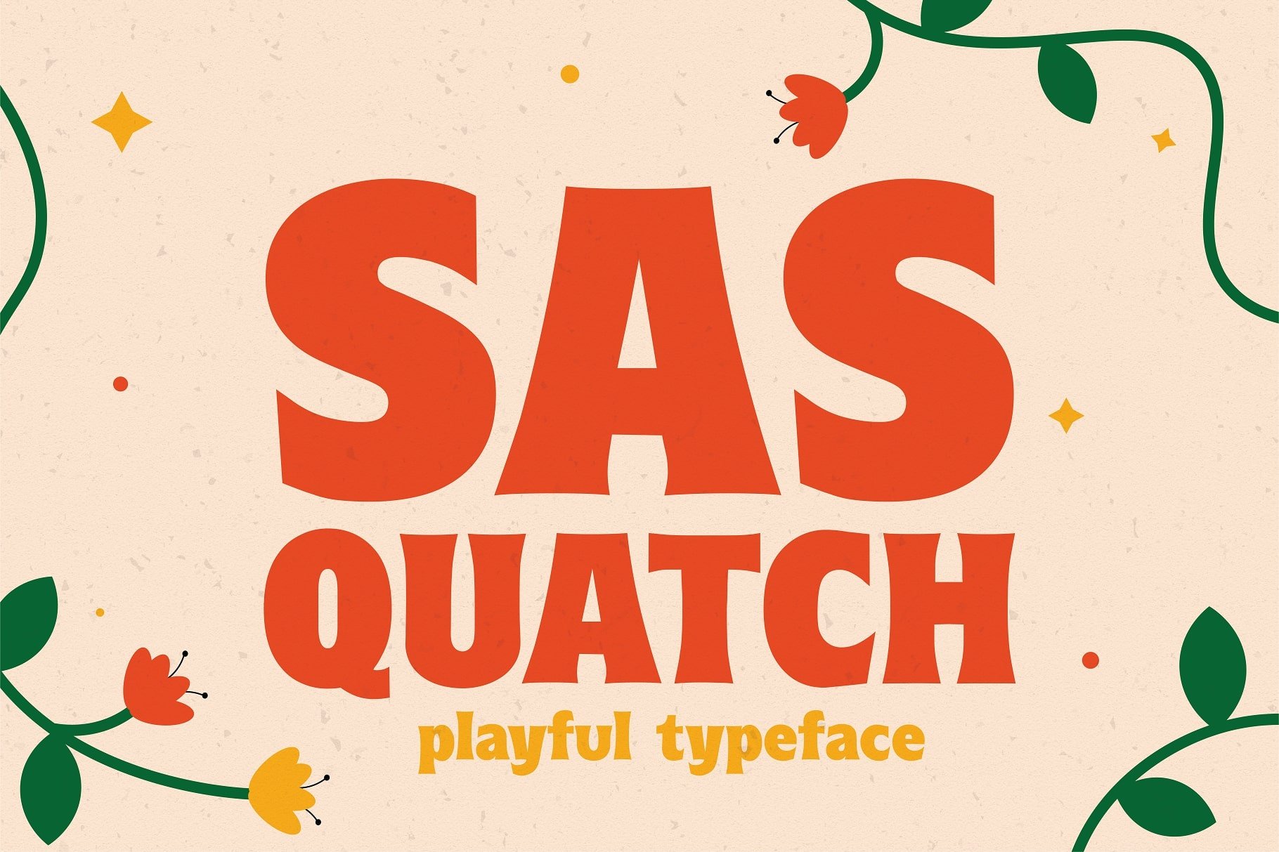 Sasquatch - Vintage Display Typeface cover image.