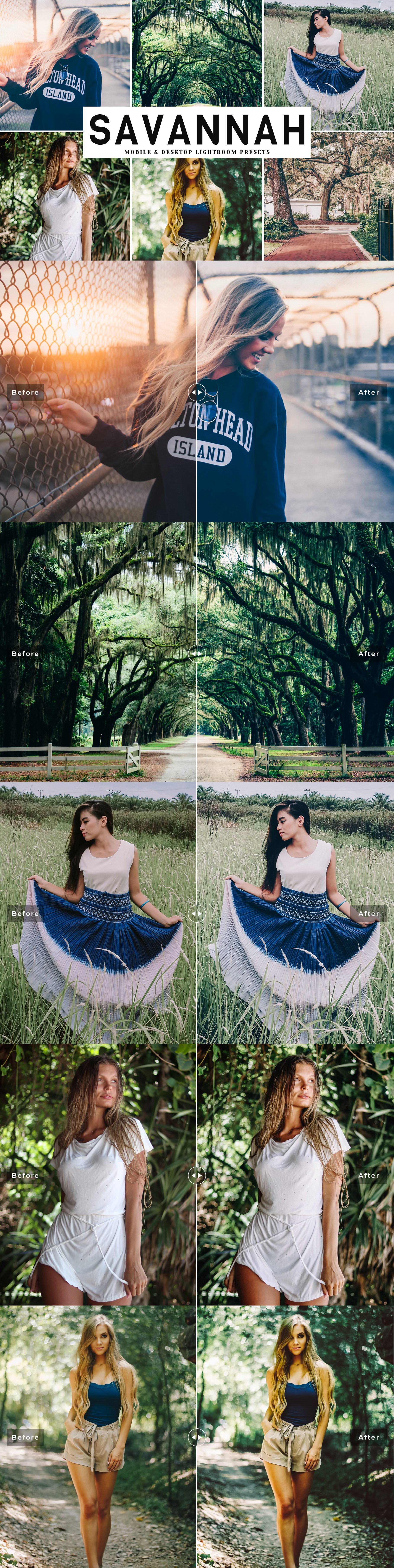 Savannah Lightroom Presets Packcover image.