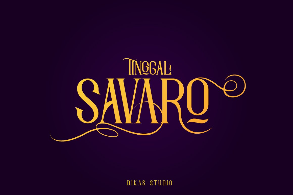 Savaro Typeface cover image.