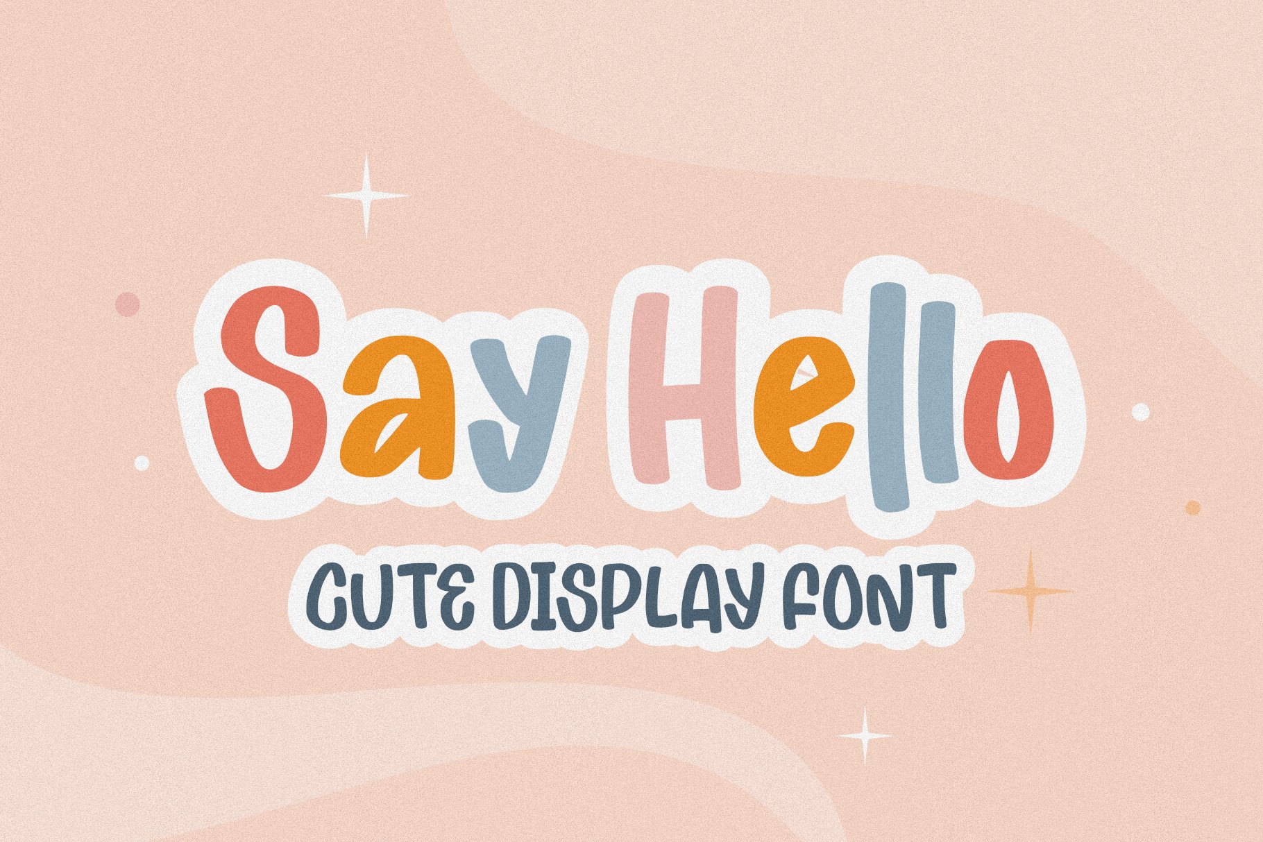 Say Hello - Cute Display Font cover image.