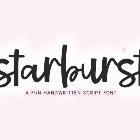 Starburst - A Bold Script Font cover image.