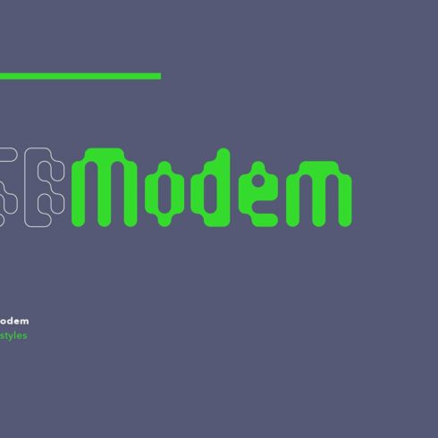 Modem Y2K Font (9 styles) cover image.