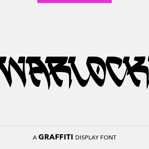 Warlock - Graffiti font cover image.