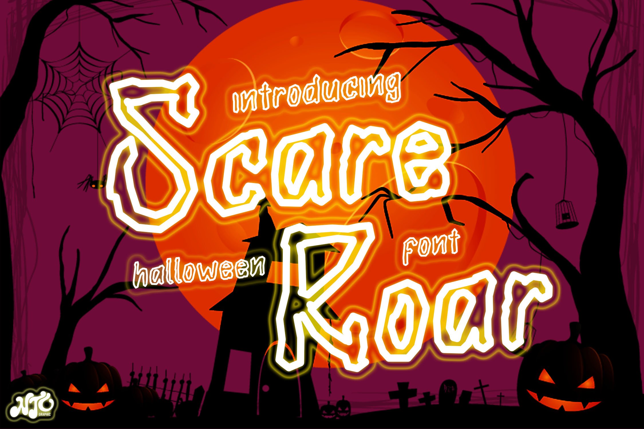 Scare Roar - Halloween Horror Font cover image.