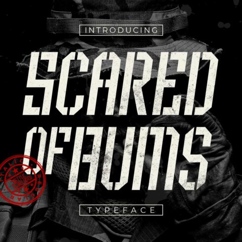Scared of Bums Typeface cover image.