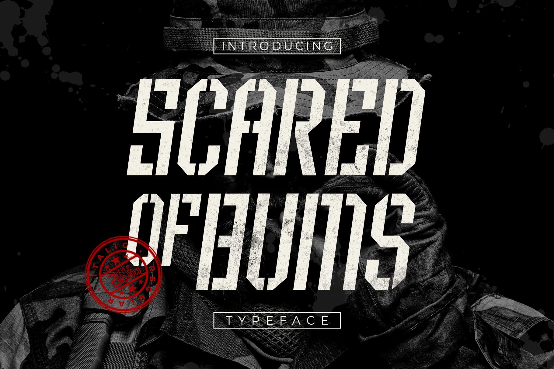 Scared of Bums Typeface cover image.