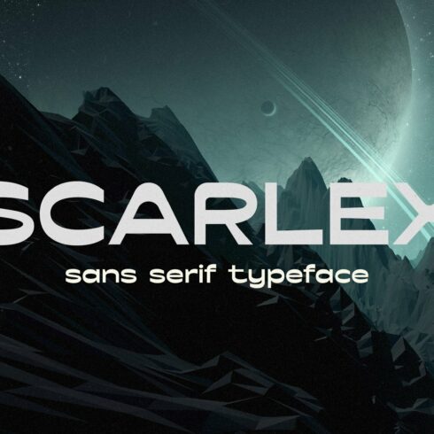 Scarlex - Retro Space Typeface cover image.