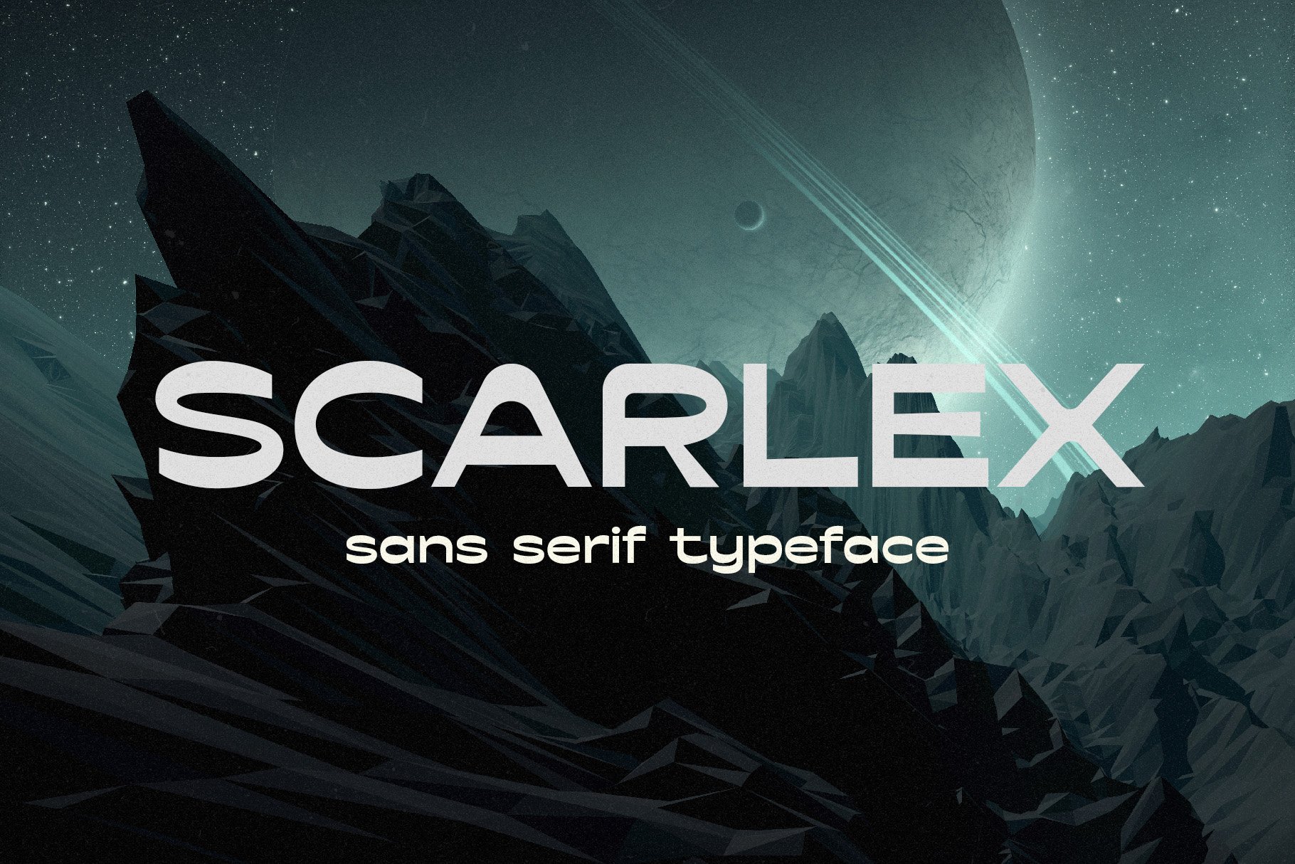 Scarlex - Retro Space Typeface cover image.