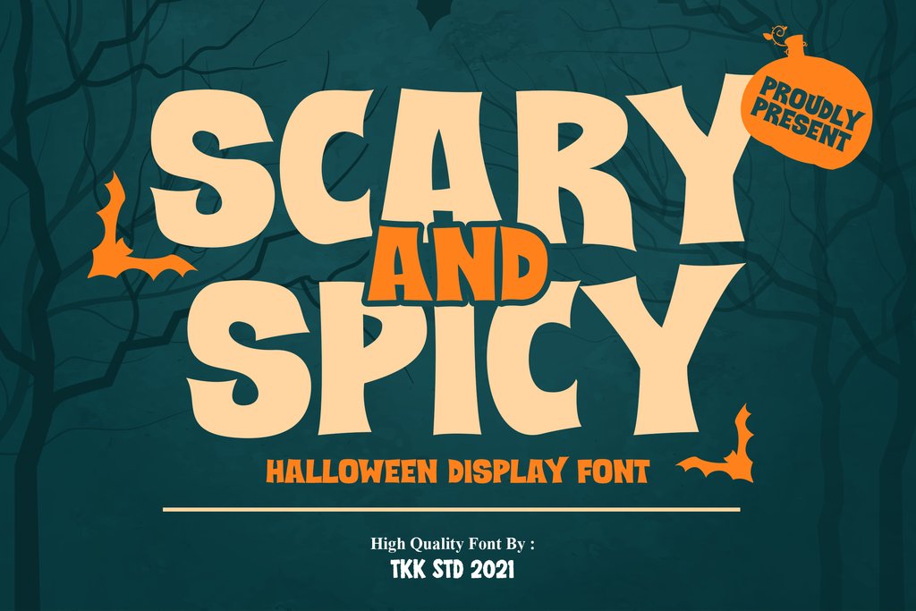 Scary and Spicy - Horror Font cover image.