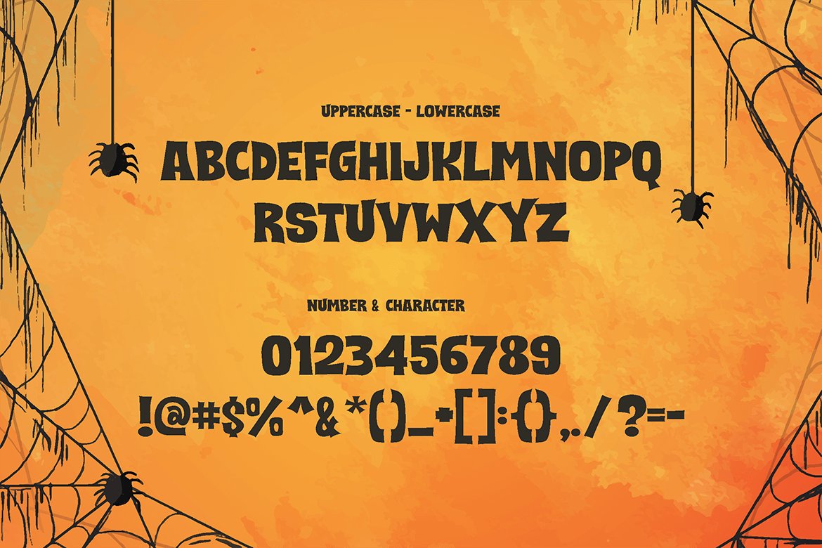 Scary and Spicy - Horror Font preview image.