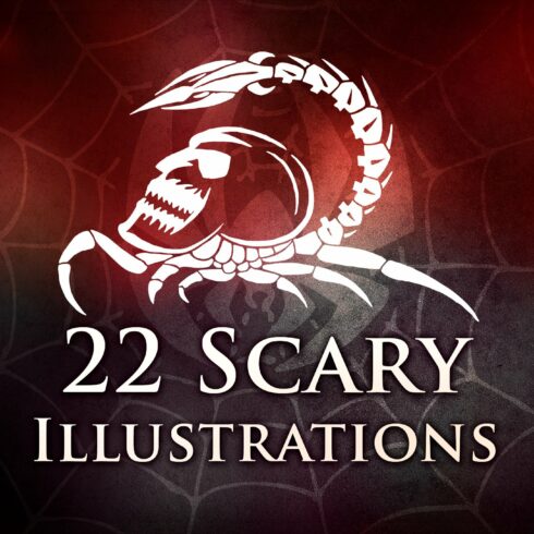 22 Scary Illustrations(SVG and more)cover image.