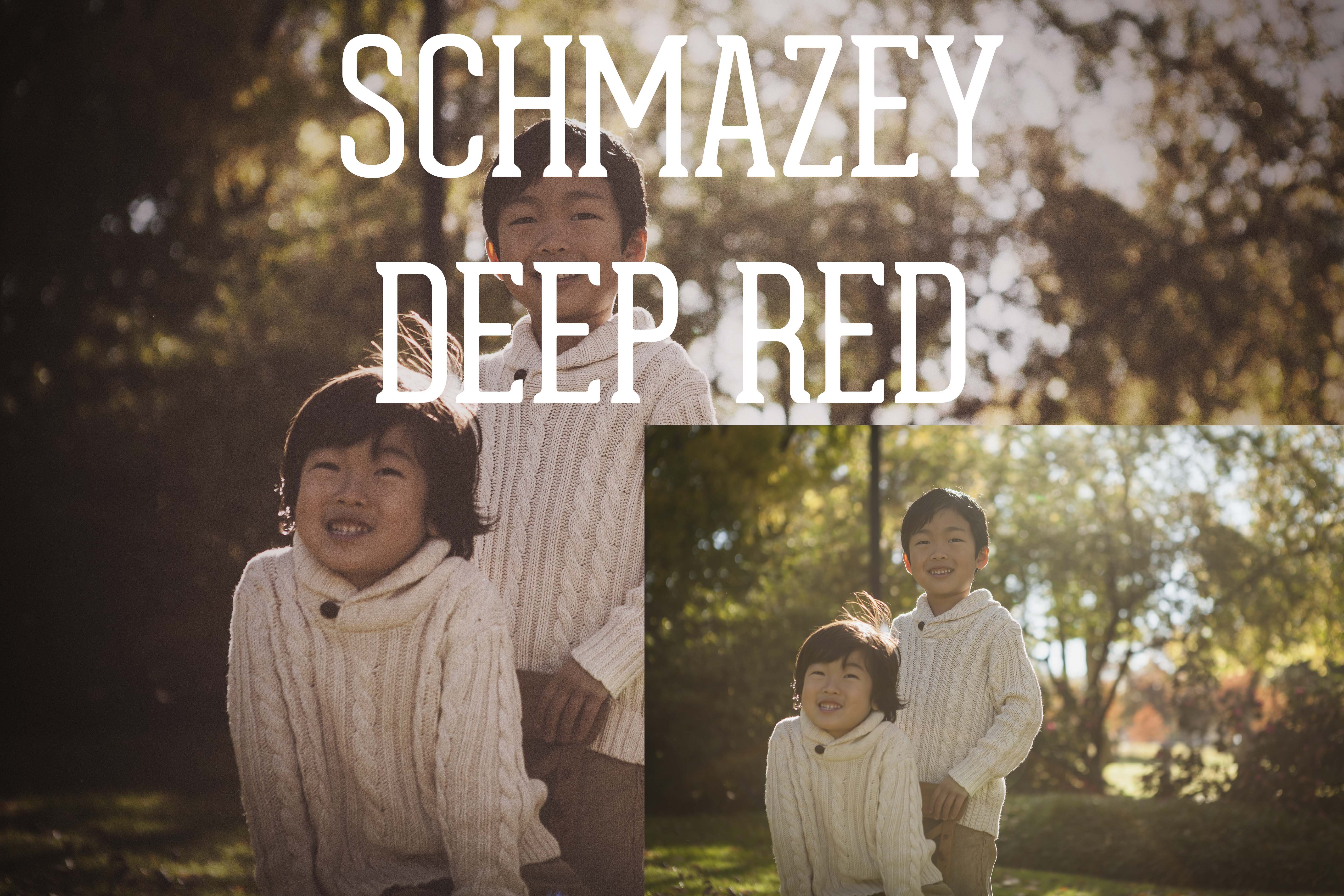 Schmazey Deep Red Photoshop Actionpreview image.
