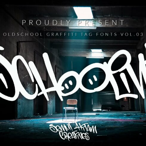 Schoolin - Graffiti Fonts cover image.