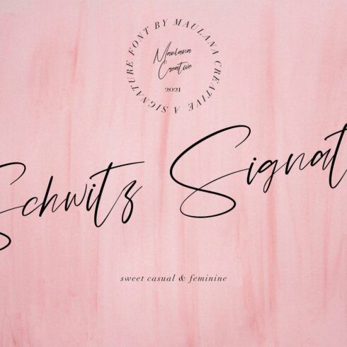 Schwitz Signature Sweet Casual Font cover image.