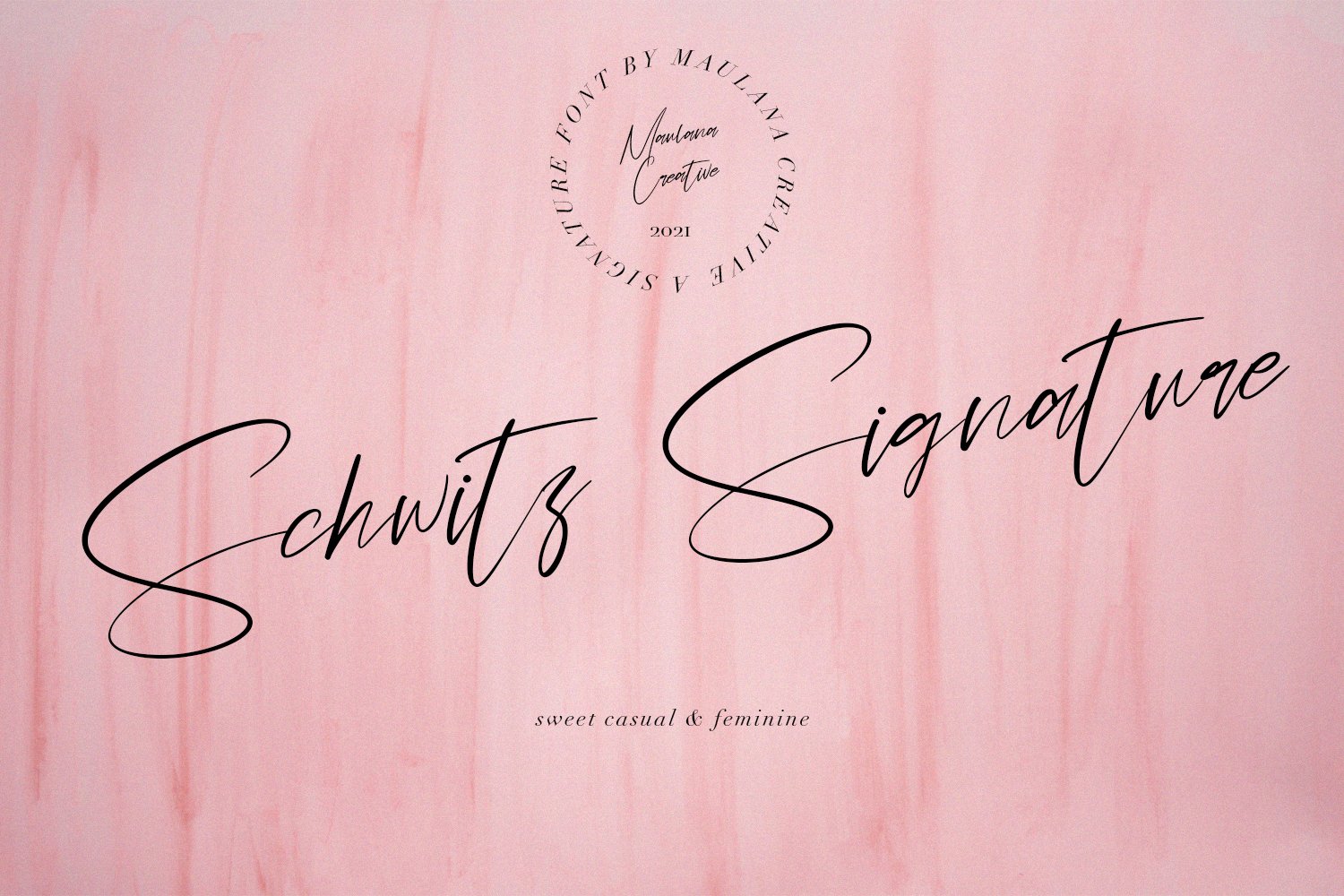 Schwitz Signature Sweet Casual Font cover image.