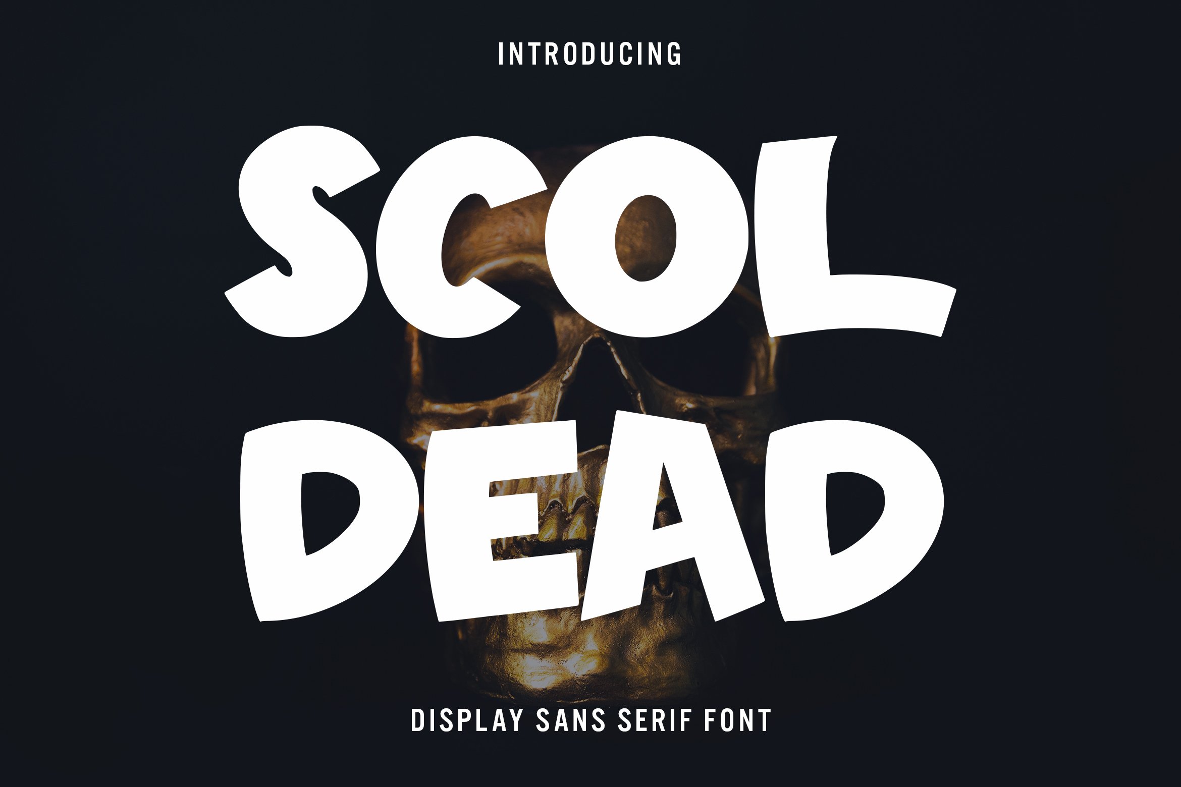 Scoldead - Display Sans Serif Font cover image.