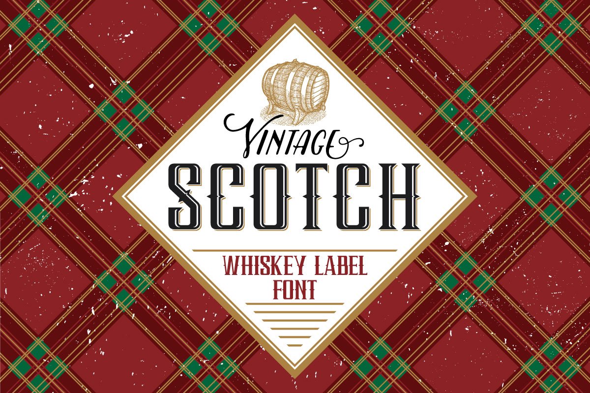 Scotch whiskey label font cover image.