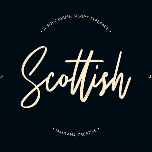 Scottish Brush Script Typeface cover image.