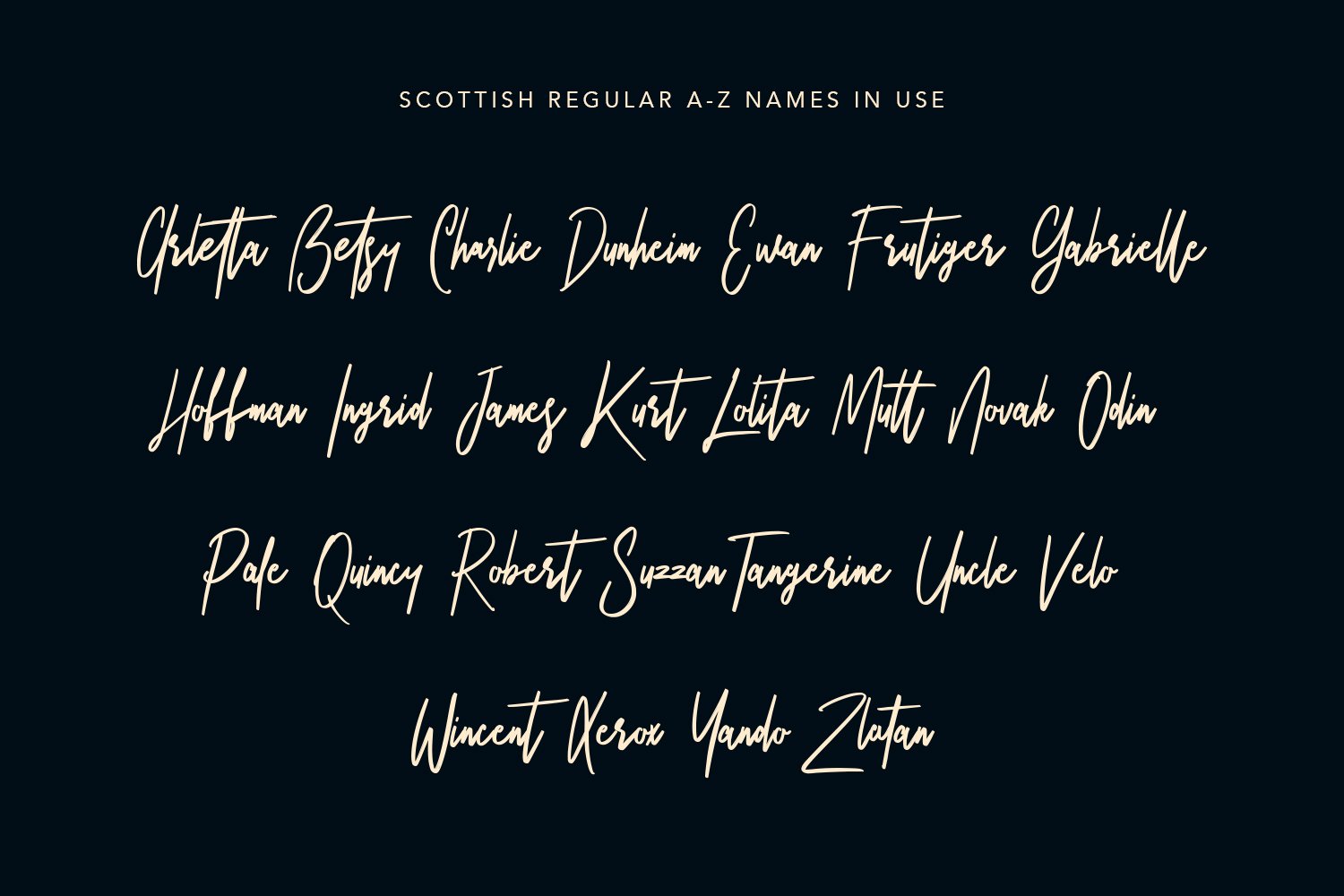 scottish brush script typeface 7 496