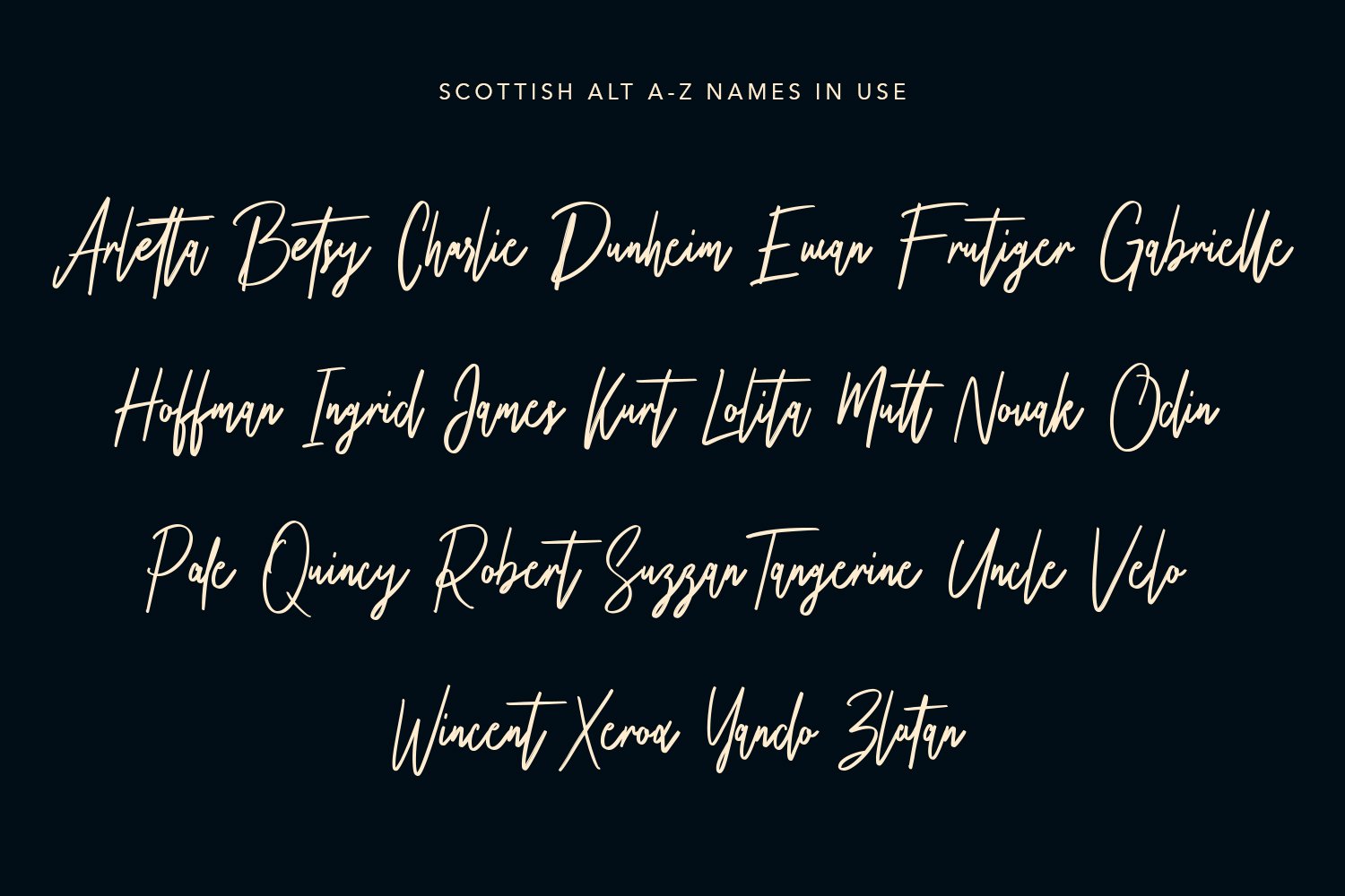 scottish brush script typeface 8 213