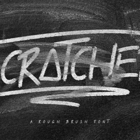 SCRATCHER - A ROUGH BRUSH FONTcover image.