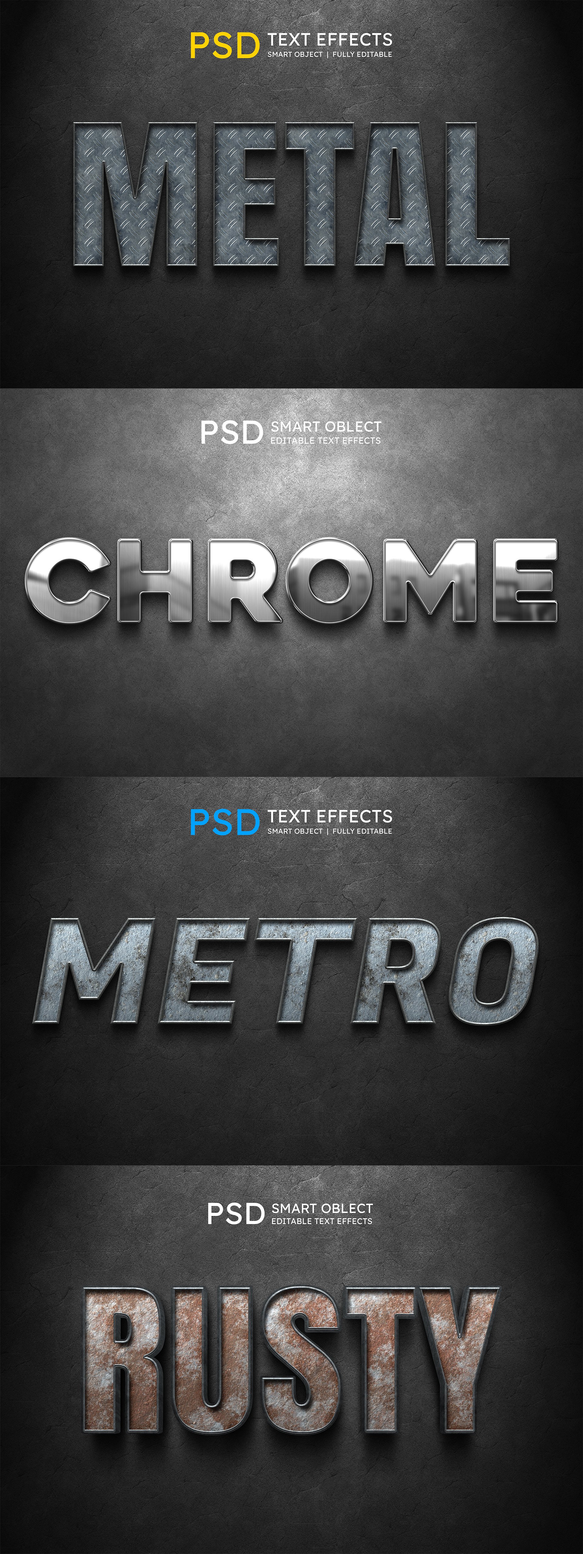 Metal Text Effect Stylepreview image.