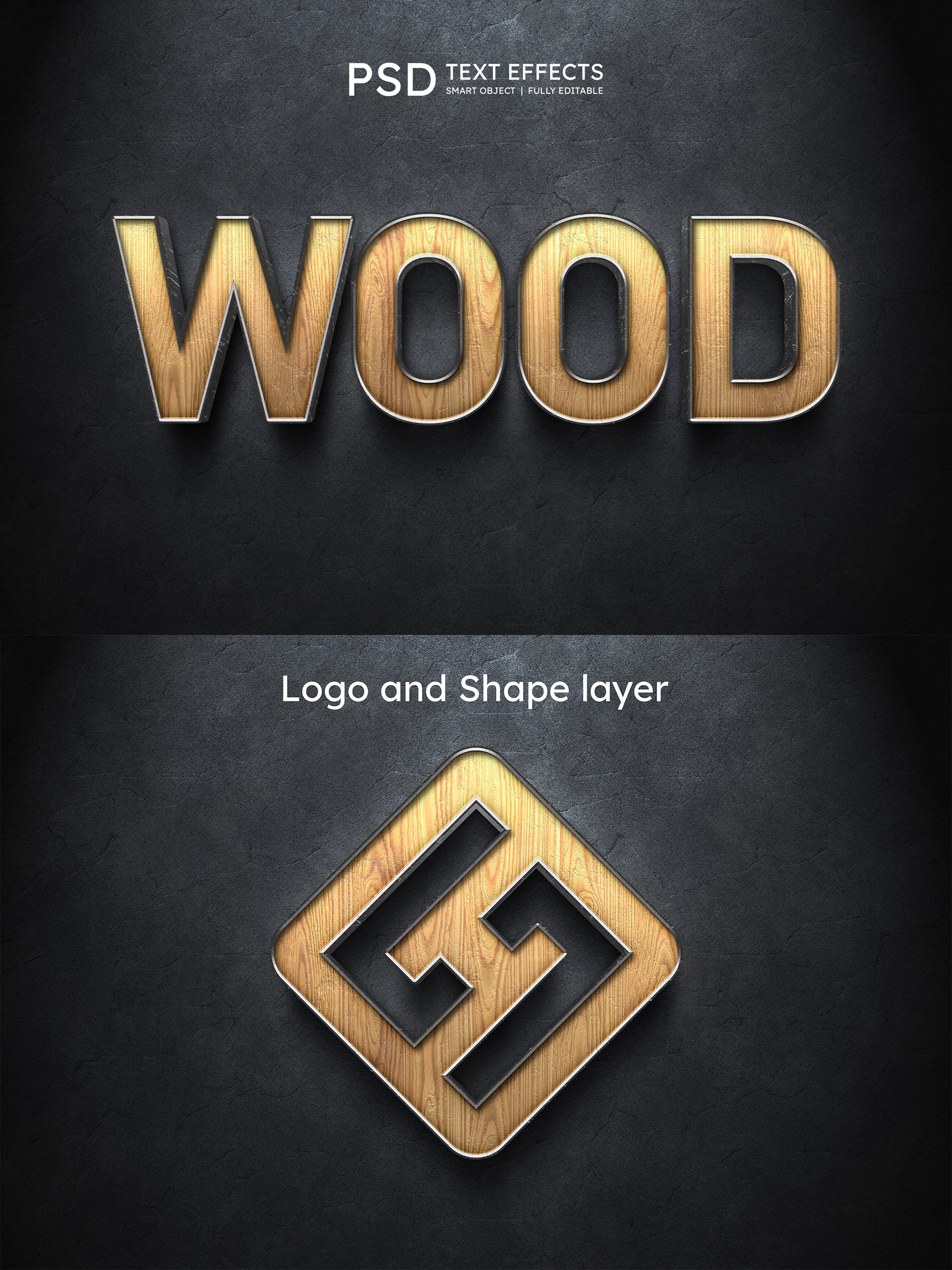 WOOD Text Effect Stylecover image.