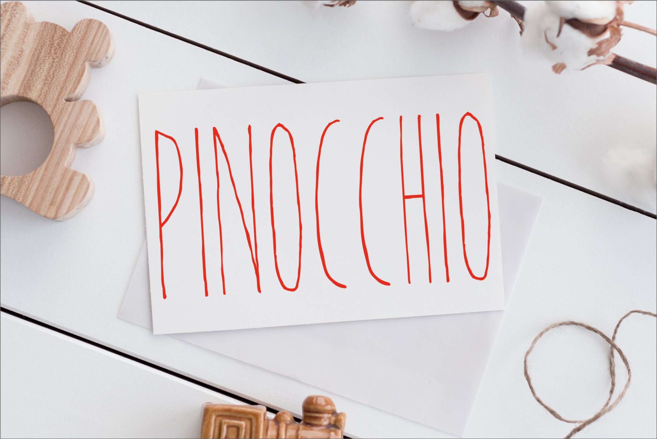 Pinocchio Font cover image.