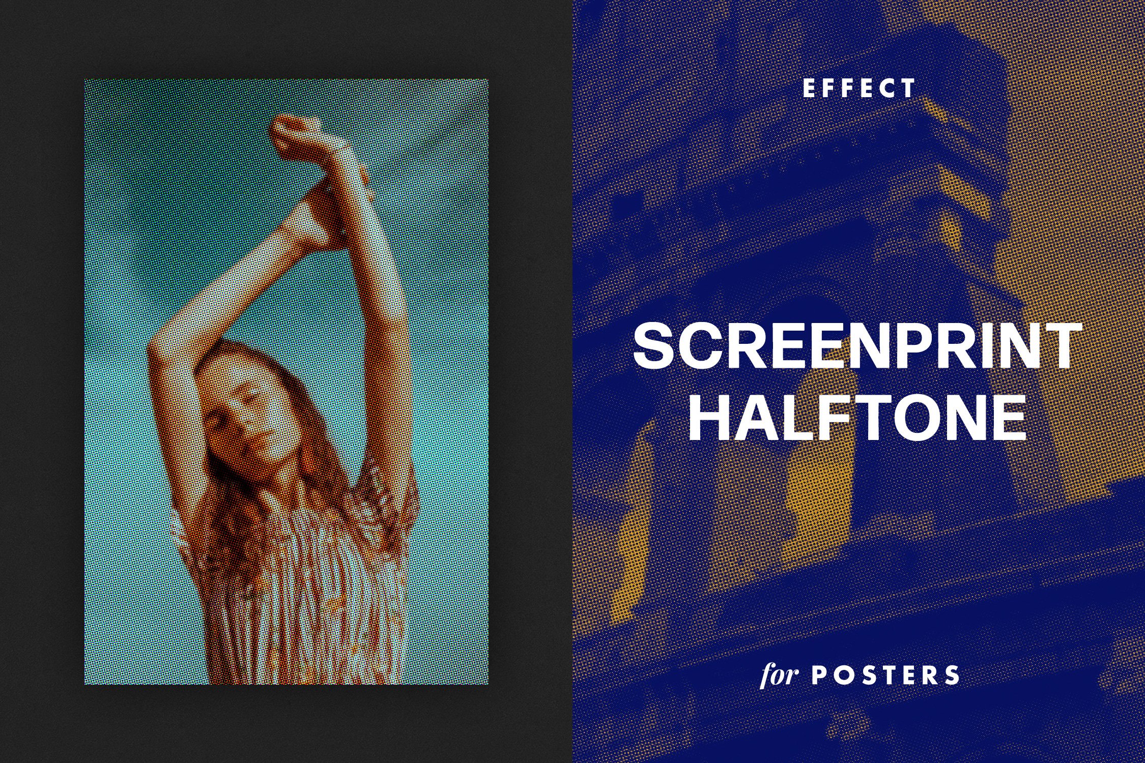 Screenprint Halftone Poster Effectcover image.