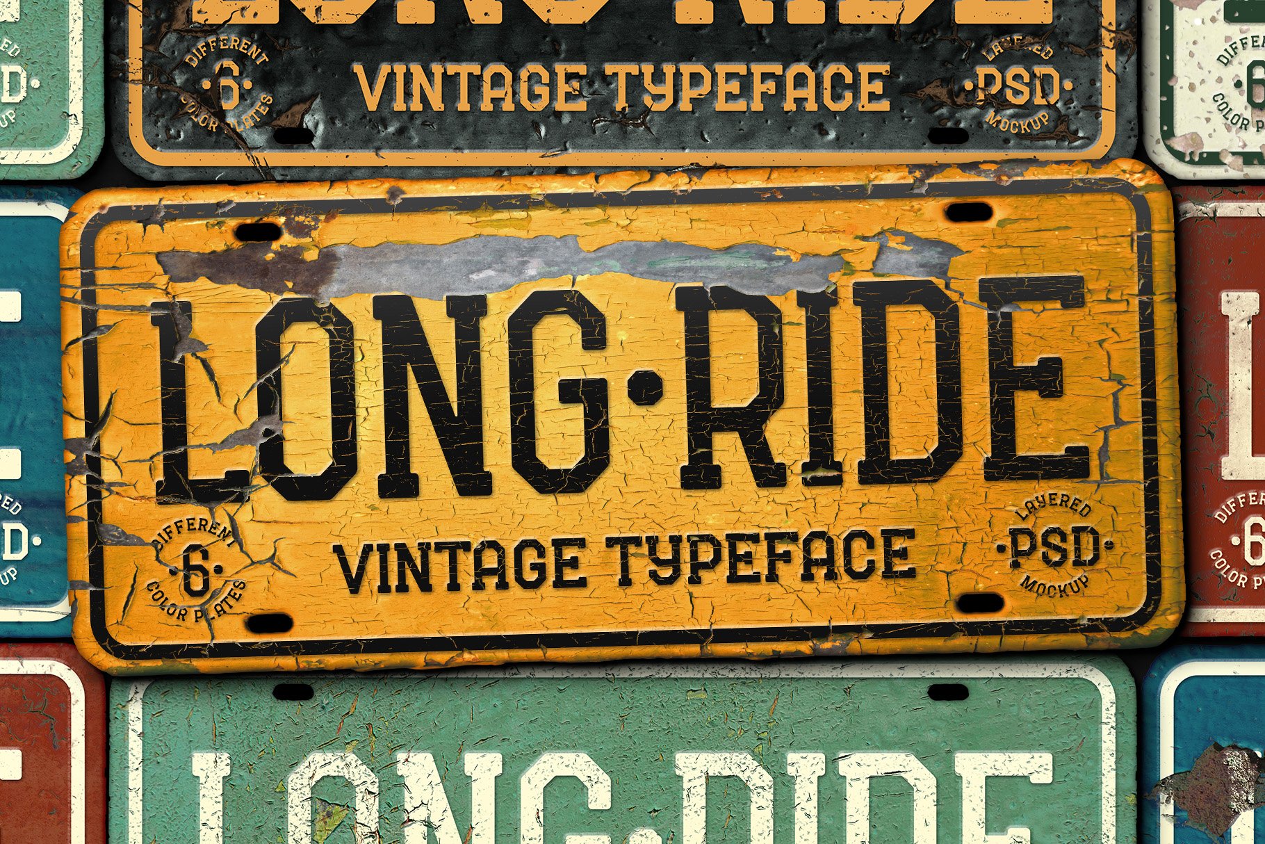 Long Ride. Font & Mockup cover image.