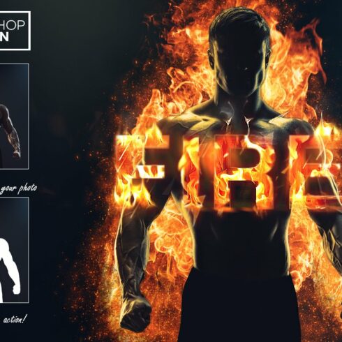 Fire Effect - Photoshop Actioncover image.