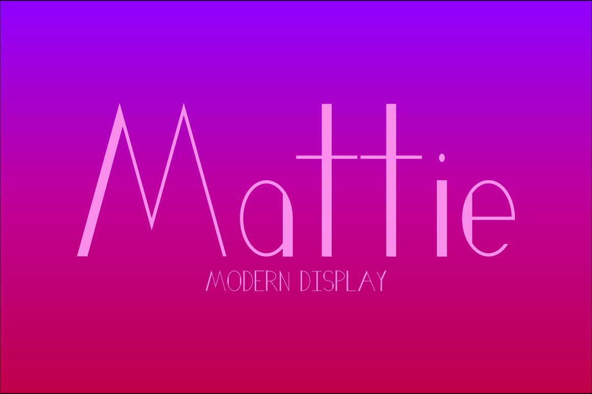 Mattie Typeface cover image.