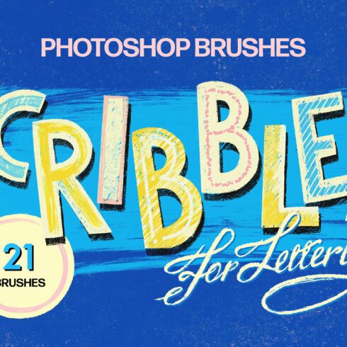 Scribbles Photoshop Brushescover image.
