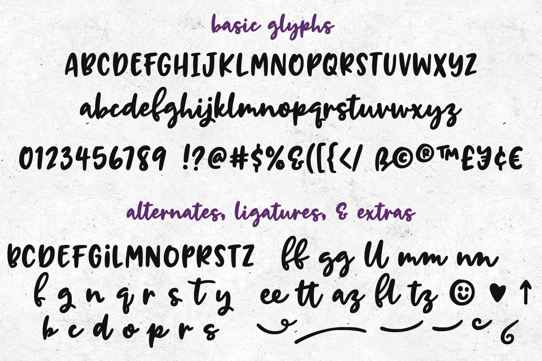 Breaking Bread: a chunky script font preview image.