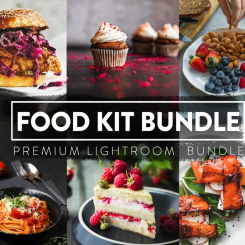 60 Food Kit Bundle Lightroom Presetcover image.