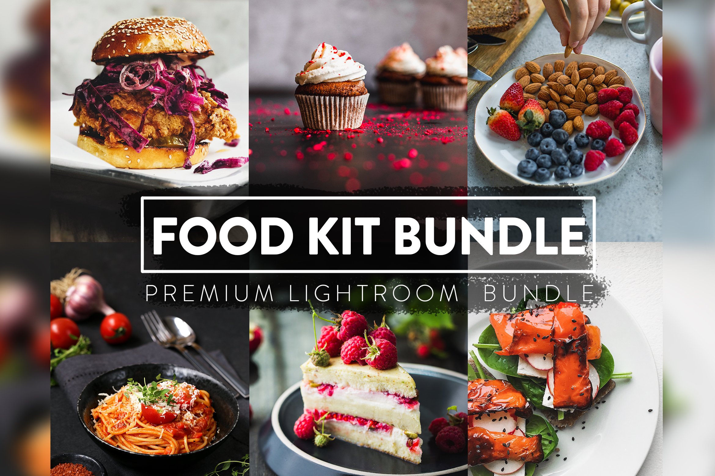 60 Food Kit Bundle Lightroom Presetcover image.