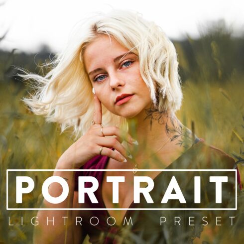 10 PORTRAIT Lightroom Mobile Presetcover image.