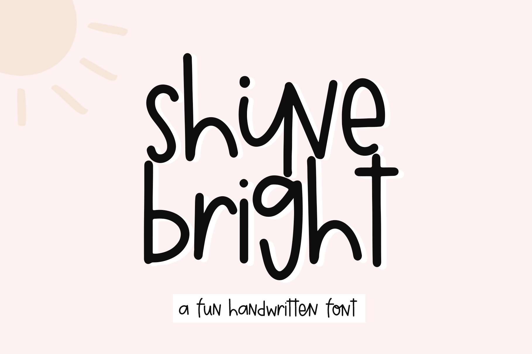 Shine Bright | Fun Handwritten Font cover image.