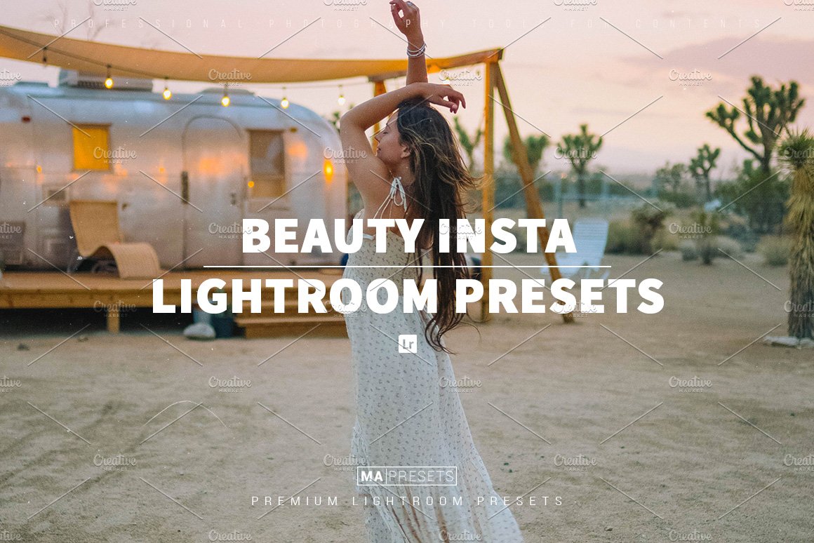 10 BEAUTY INSTA Lightroom Presetscover image.