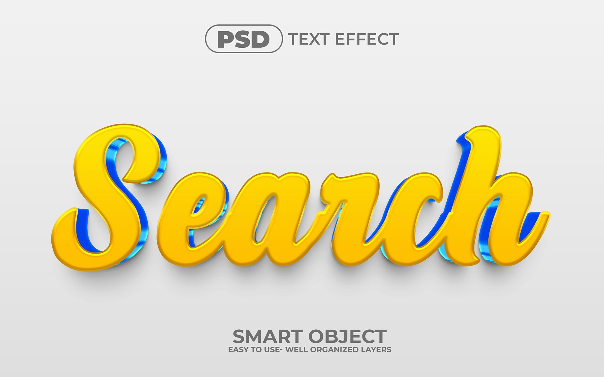 Search 3D Editable Text Effect stylecover image.