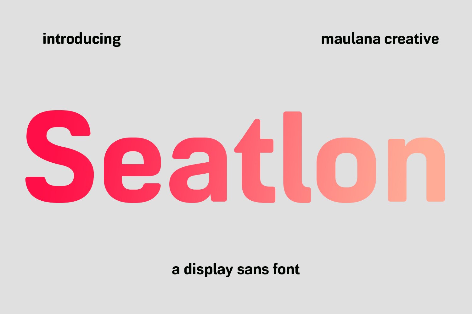 Seatlon Sans Display Font cover image.