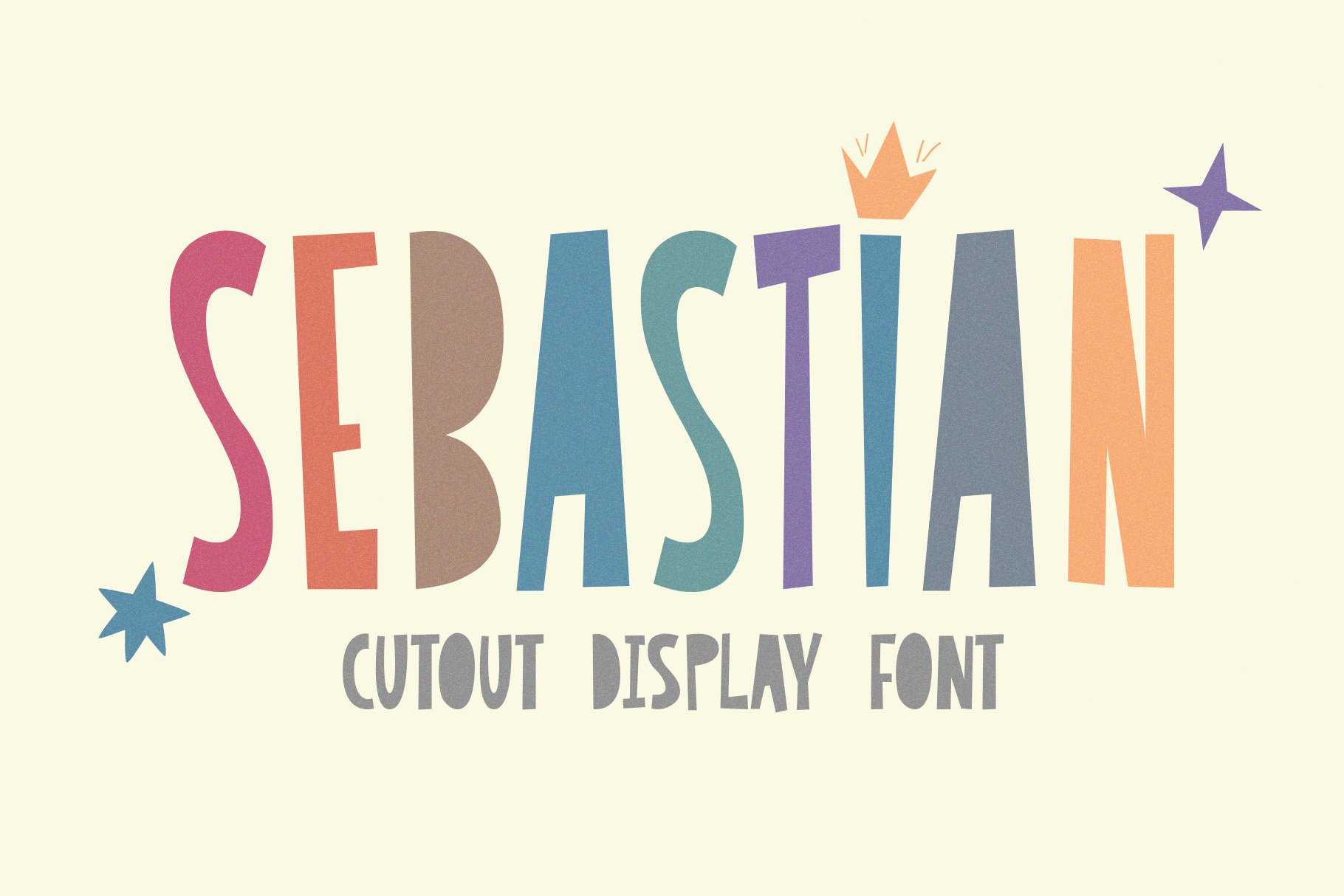 Sebastian - Cutout Typeface cover image.