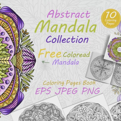 Collection of hand drawn mandalascover image.