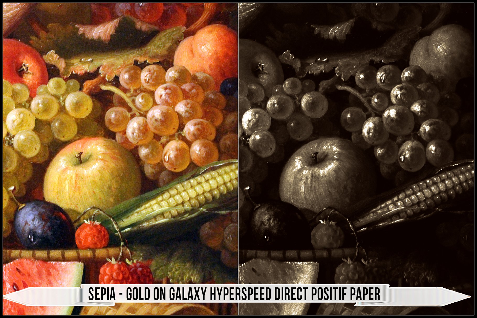sepia gold on galaxy hyperspeed direct positif paper 194