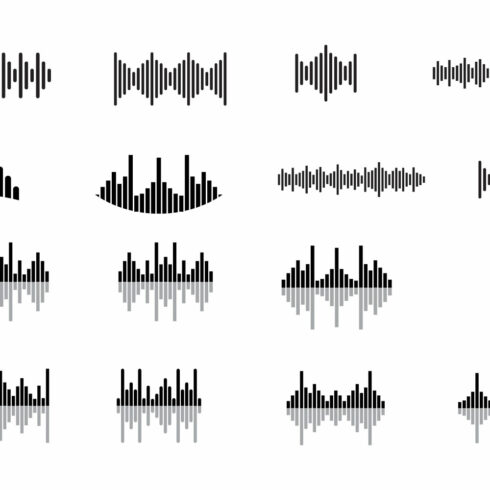 Equalizer music sound wave logo cover image.